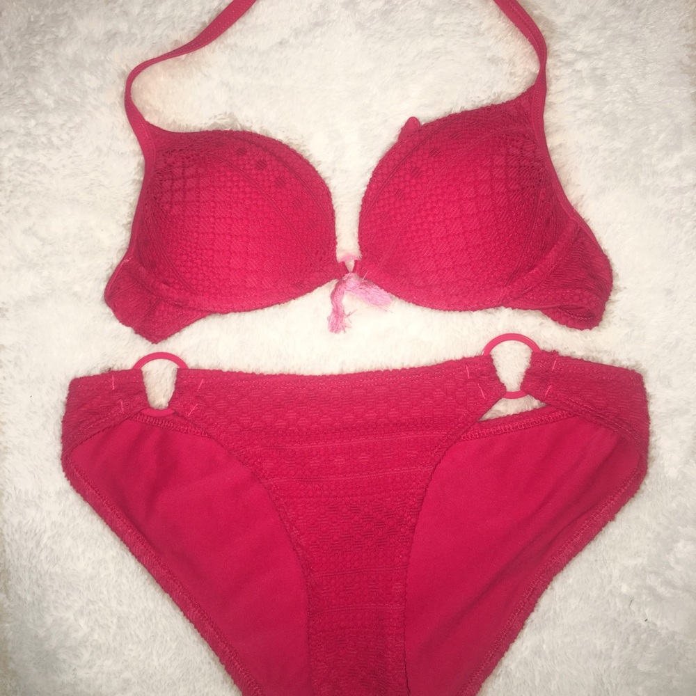 Redish pinkish Aerie two piece bikini